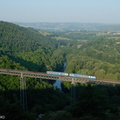 L'X2889 sur le viaduc de Rouzat.