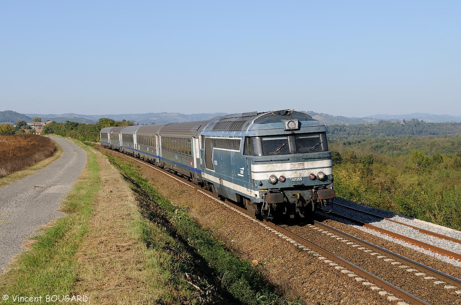 La BB67355 près de St Hilaire-du-Rosier.