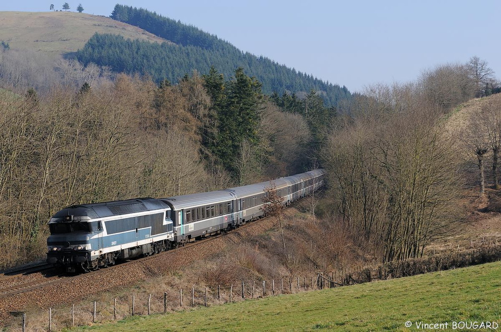 La CC72064 dans la rampe des Sauvages.