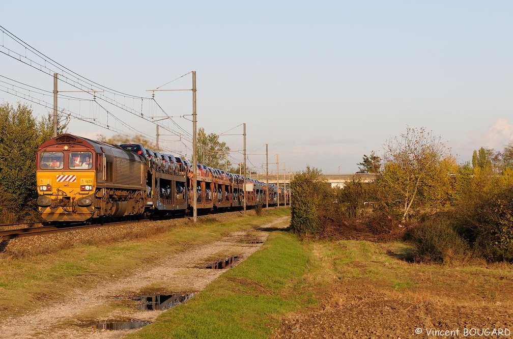 La Class 66231 à Beynost.