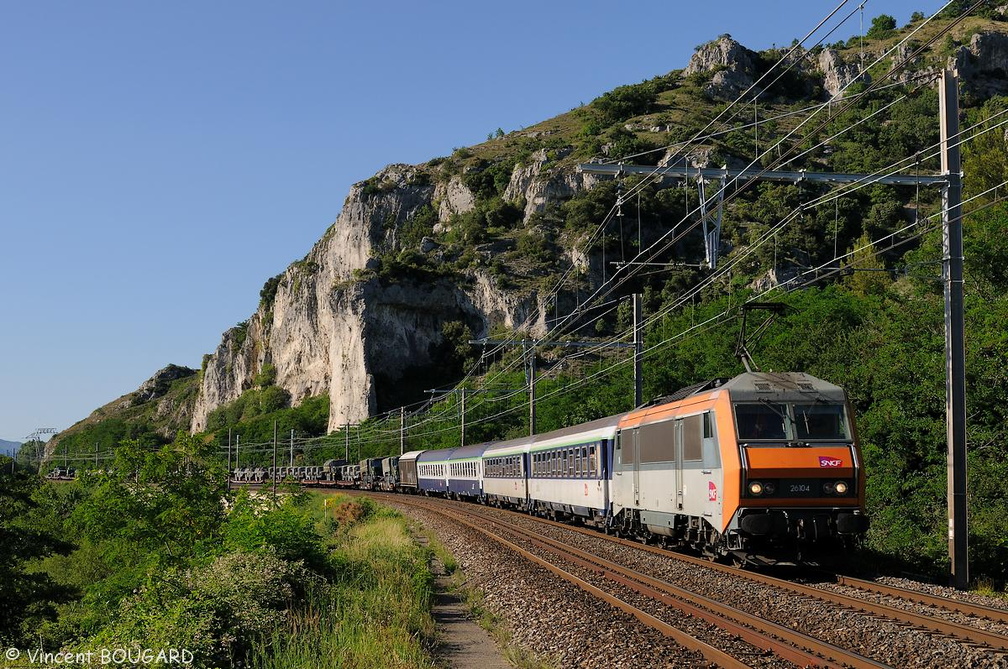 La BB26104 à Donzère.