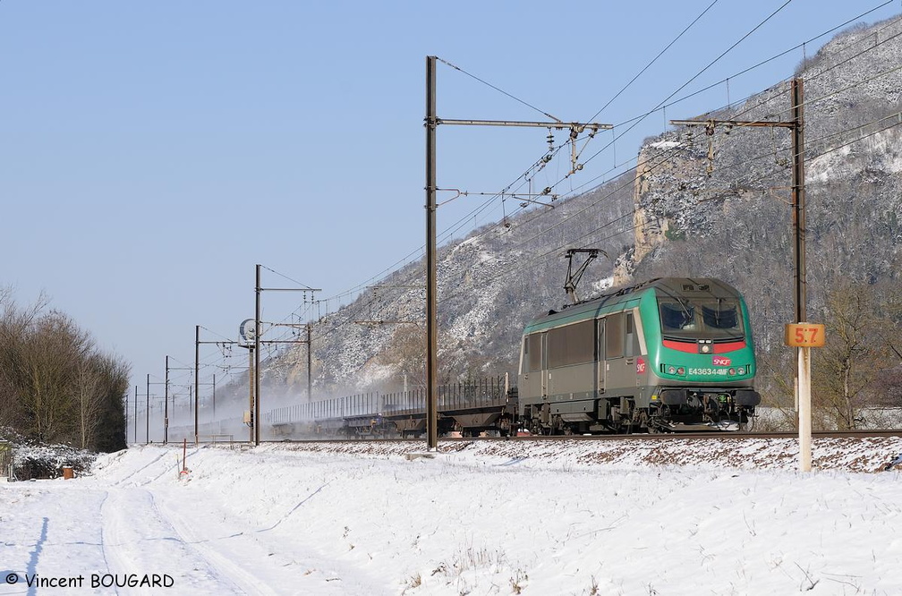 La BB36344 à Torcieu.