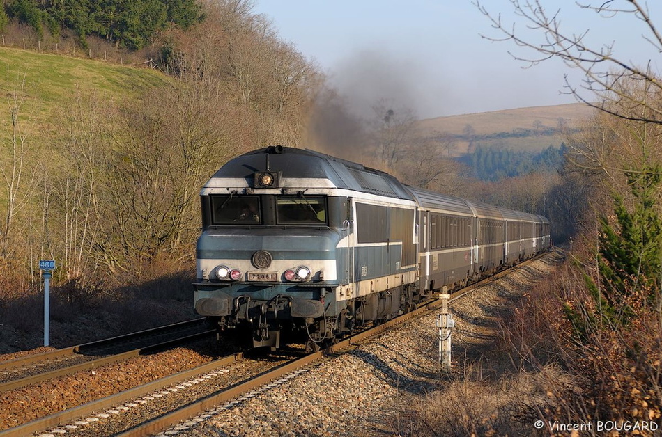 La CC72061 dans la rampe des Sauvages.