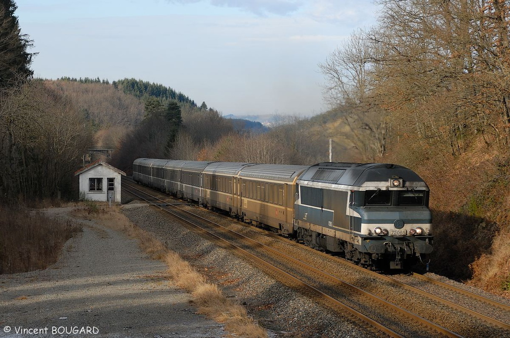 La CC72065 dans la rampe des Sauvages.