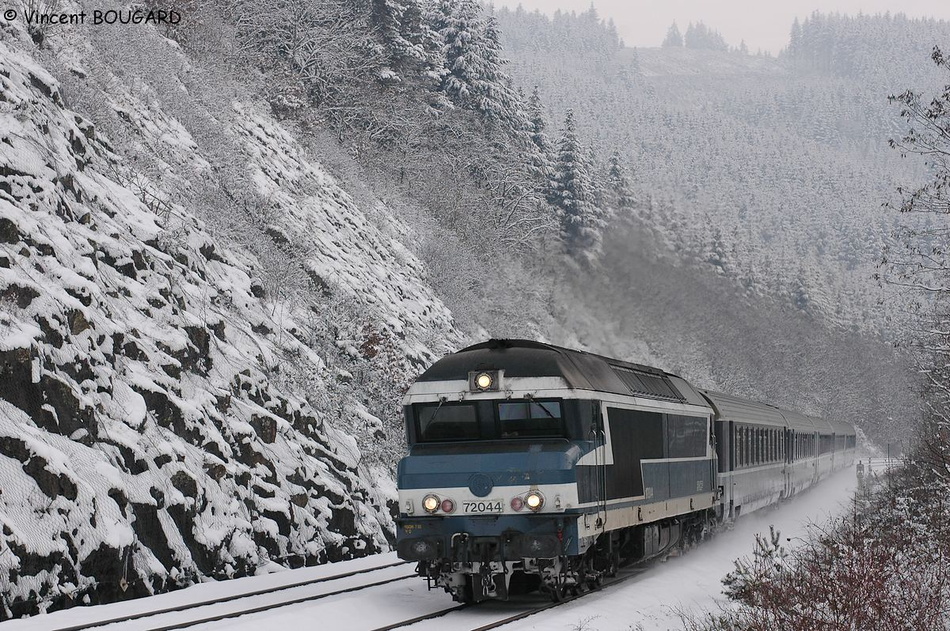 La CC72044 dans la rampe des Sauvages.