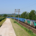 Les BB75119 et BB75017 près de la gare de Vitrey-Vernoy.