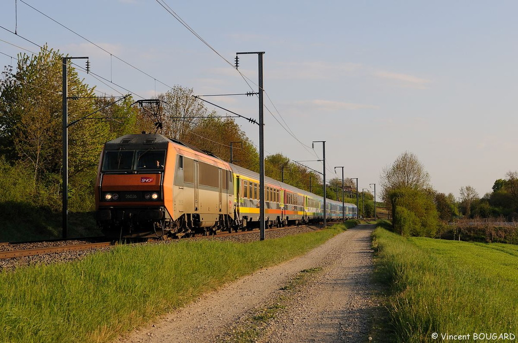 La BB26026 près de St Germain-des-Fossés.