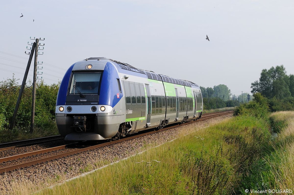 L'X76586 à Noyelles-sur-Mer.