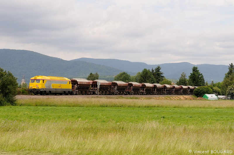 La BB67412 à Sermamagny.