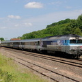 La CC72121 à la gare de Vitrey-Vernois.