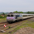 La CC72160 près de la gare de Champagney.