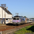 Les CC72141 et BB26074 à la gare de Champagney.