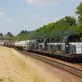 Les BB66140, BB66293 et BB66221 à Chenonceaux.