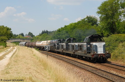 Les BB66140, BB66293 et BB66221 à Chenonceaux.