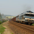 La CC72070 et la BB25208 à St Christophe-sur-le-Nais.