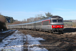 BB67555 at Amplepuis station.