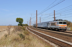 La BB7316 près d'Angerville.