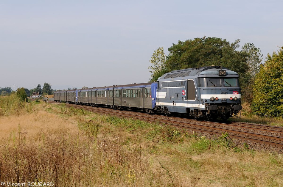 La BB67422 près de Hoerdt.