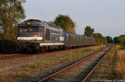 La BB67603 près d'Haguenau.