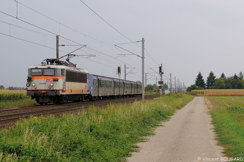 La BB25588 près de Fegersheim.