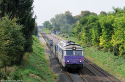 La BB67464 près de Weyersheim.