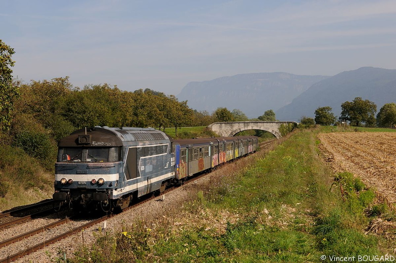 La BB67375 près de St Sauveur.