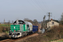 La BB60092 près de Theil-de-Bretagne.