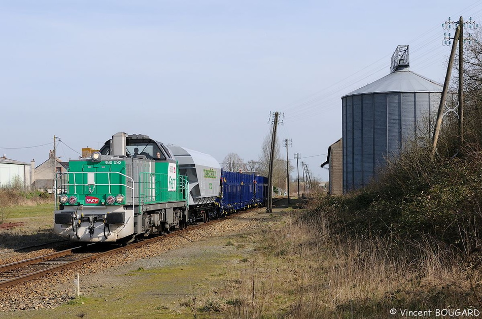 La BB60092 près de Martigné-Ferchaud.