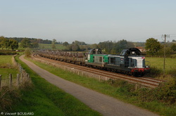 Les BB66498 et BB69491 près de Volesvres.
