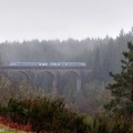 Les X2844 et X2907 sur le viaduc des Farges.