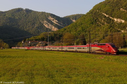 TGV Thalys 4301 and 4534 at Torcieu.