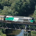 La CC72004 sur le viaduc de Rouzat.