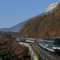 Les BB67367 et BB67360 près de La Freissinouse.