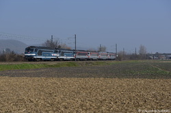 Les BB67367, BB67360, BB67316, BB67330, BB67546 et BB67558 à Beynost.