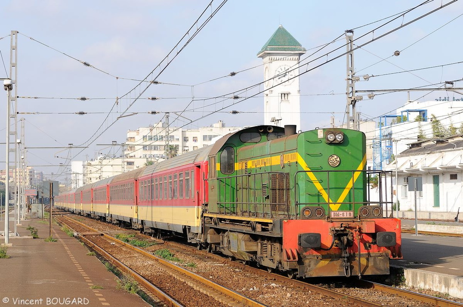 La DM618 en gare de Casa Voyageurs, à Casablanca.