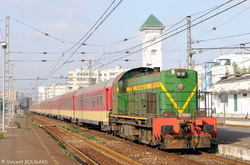 DM618 at Casa Voyageurs station at Casablanca.