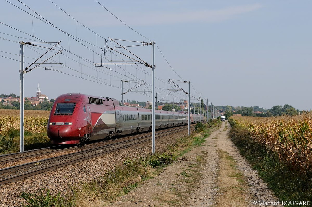 Le TGV Thalys 4322 à Hochfelden.