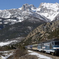 Les BB67367 et BB67360 près de St Martin-de-Queyrières.