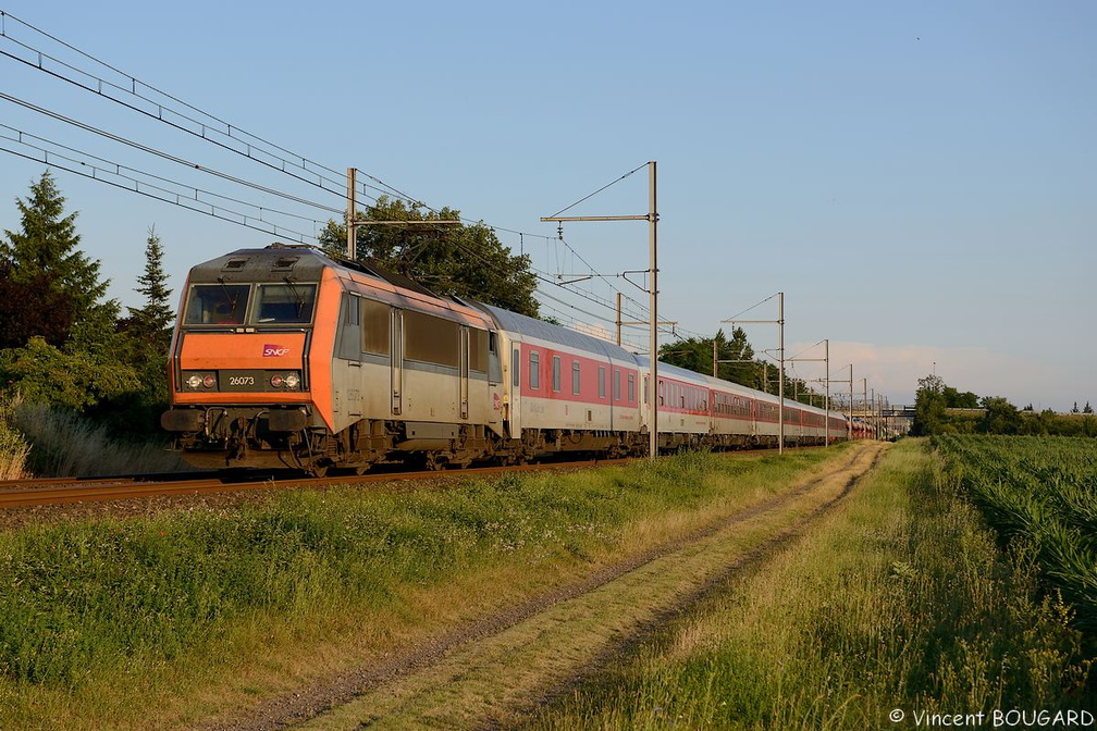 La BB26073 près de St Maurice-l'Exil.