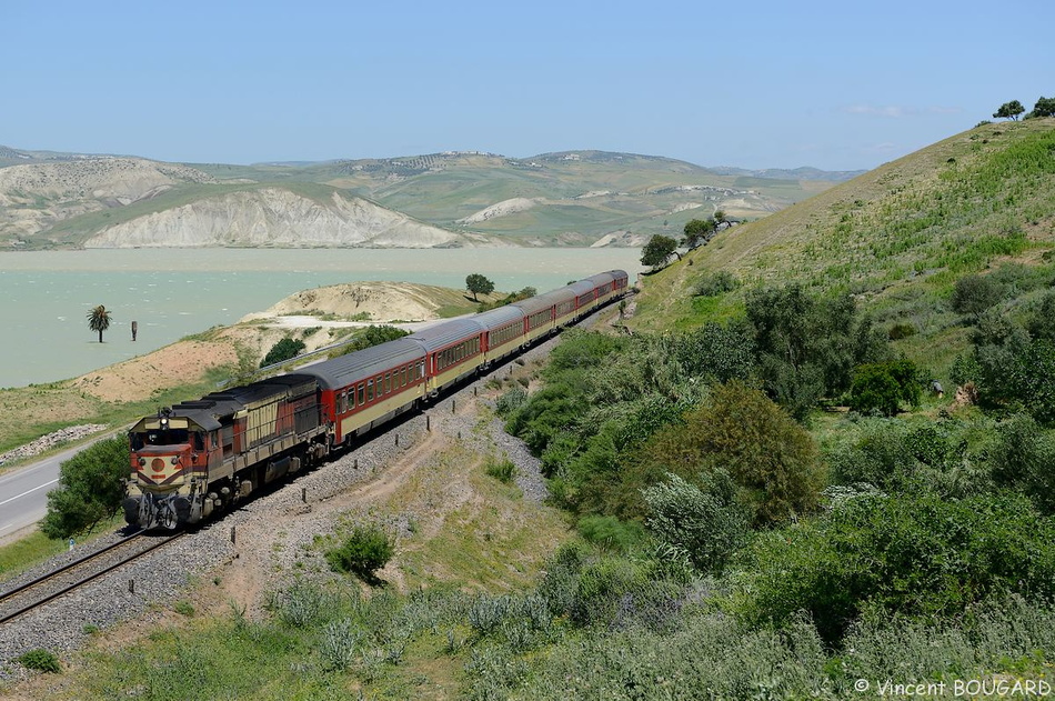 La DH365 près de la gare de Matmata.