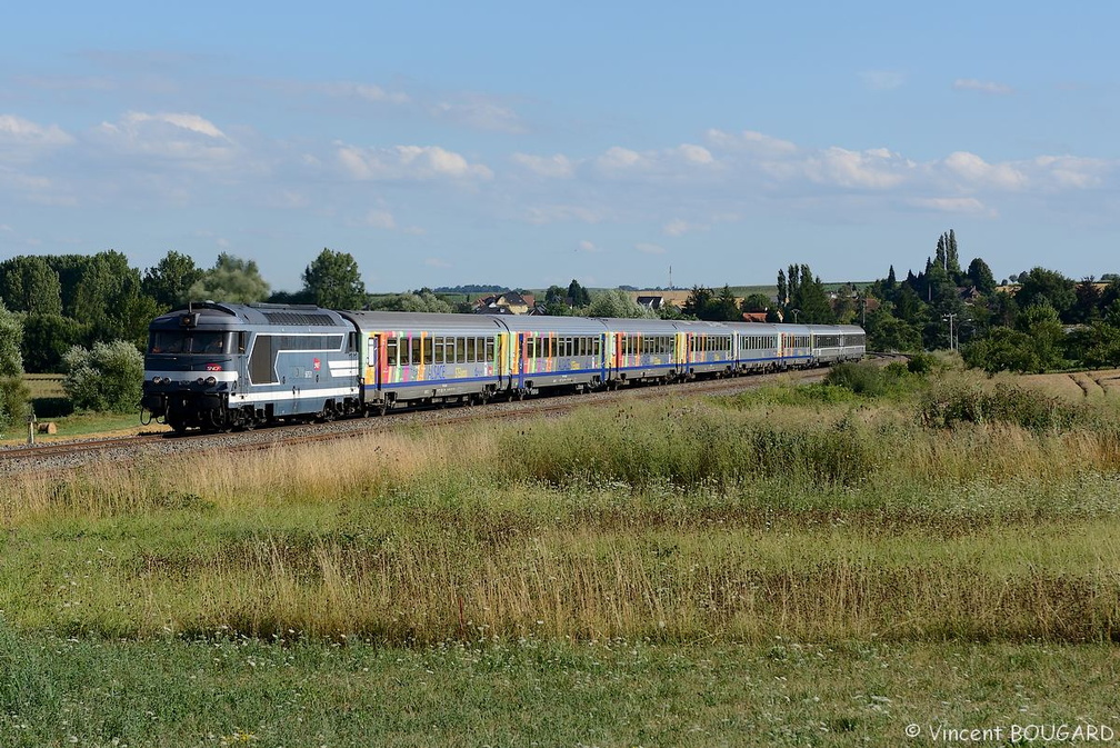 La BB67521 près d'Ettendorf.