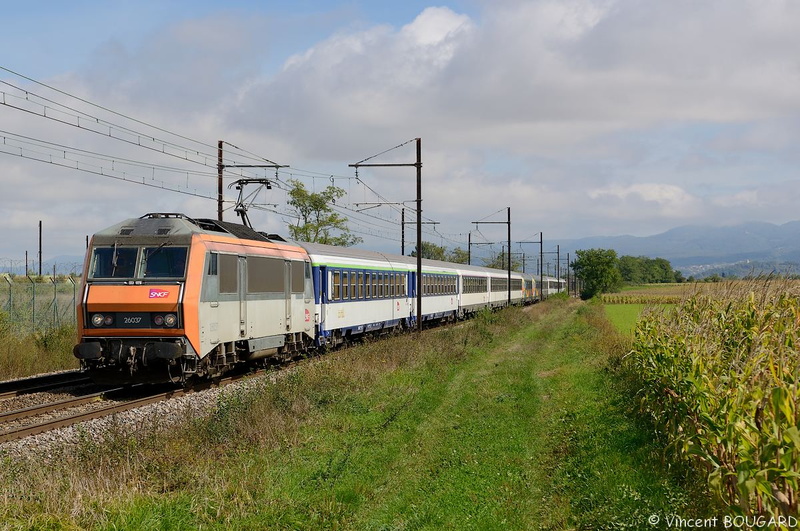 La BB26037 près de Chazey-sur-Ain.