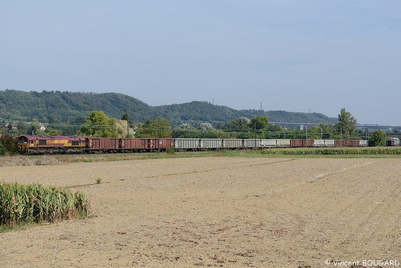 La Class 66209 à Beynost.