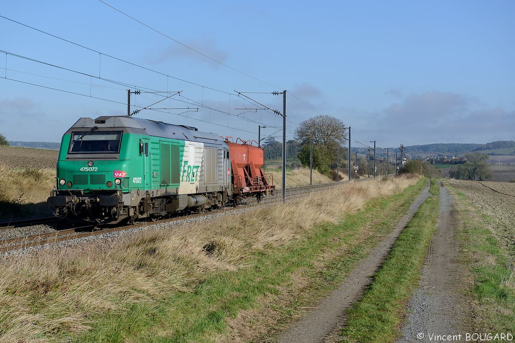 La BB75072 près de Clémentel.