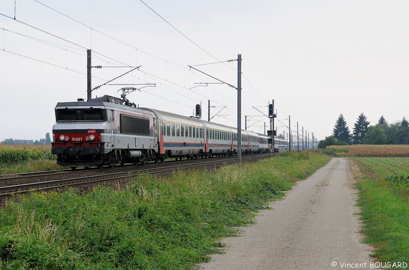 La BB15021 près de Fegersheim.