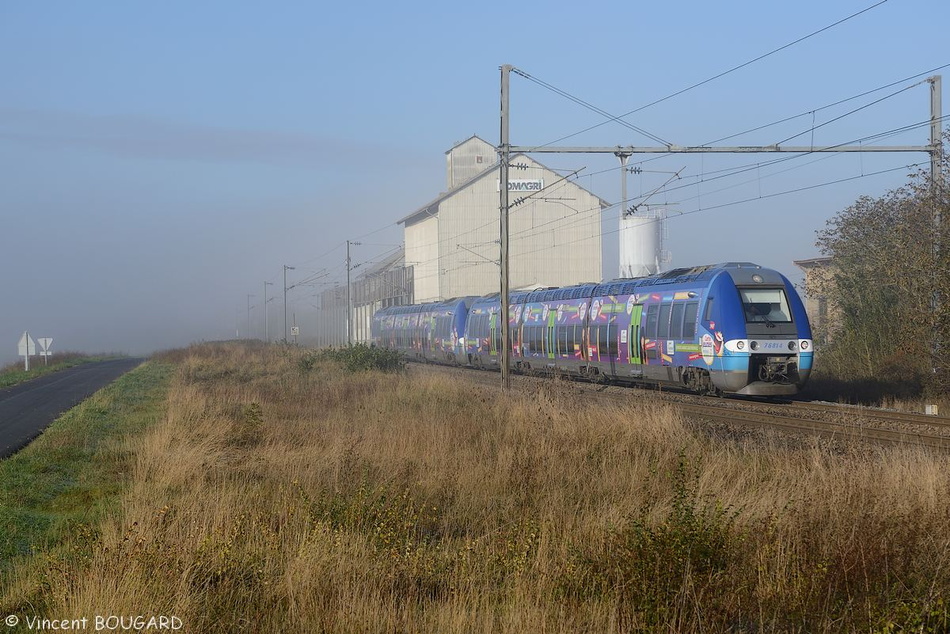 L'X76814 près de Clémentel.
