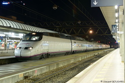 Le TGV AVE 20 à Lyon-Part-Dieu.