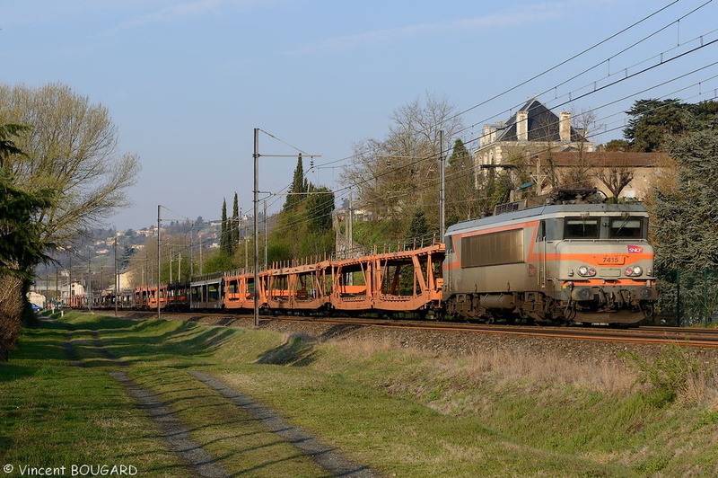 La BB7415 à Miribel.