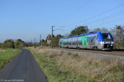 L'X76536 près de Clémentel.