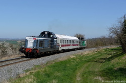 Les BB66460 et BB66408 près de Bellenaves.